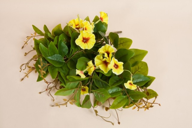 仿真花假花絹花塑料花套裝批發(fā)壁掛吊籃盆景牽牛花把束客廳裝飾綠植盆栽花卉盆栽辦公室植物盆景假花 裝飾 花 客廳仿真圖片